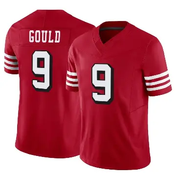 ＃9 Youth Robbie Gould Scarlet Limited San Francisco 49ers Alternate Vapor F.U.S.E. Jersey