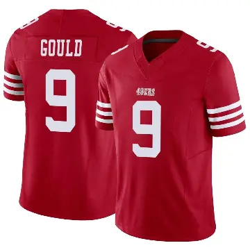 ＃9 Youth Robbie Gould Scarlet Limited San Francisco 49ers Vapor F.U.S.E. Jersey
