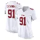 ＃91 Women's Sam Okuayinonu White Game San Francisco 49ers Fashion Jersey
