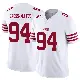 ＃94 Men's Yetur Gross-Matos White Limited San Francisco 49ers Vapor F.U.S.E. Jersey