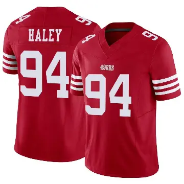 ＃94 Youth Charles Haley Scarlet Limited San Francisco 49ers Vapor F.U.S.E. Jersey
