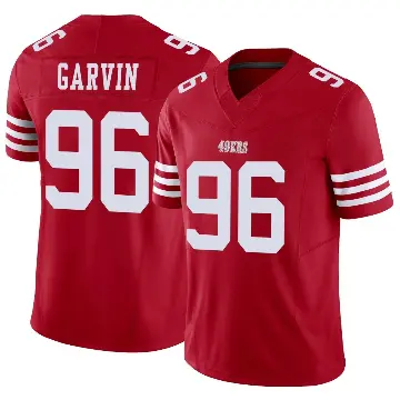 ＃96 Men's Jonathan Garvin Scarlet Limited San Francisco 49ers Vapor F.U.S.E. Jersey