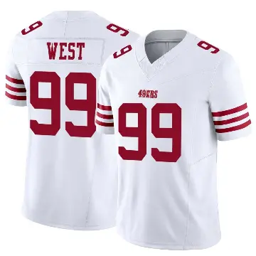 ＃99 Youth CJ West White Limited San Francisco 49ers Vapor F.U.S.E. Jersey